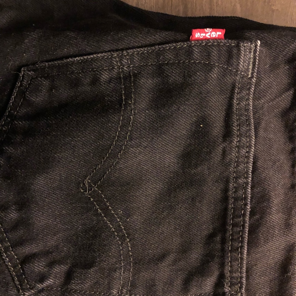 Levi’s 501 mens black button fly